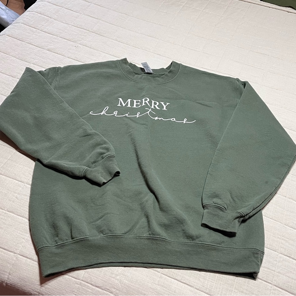 Green Merry Christmas Sweater